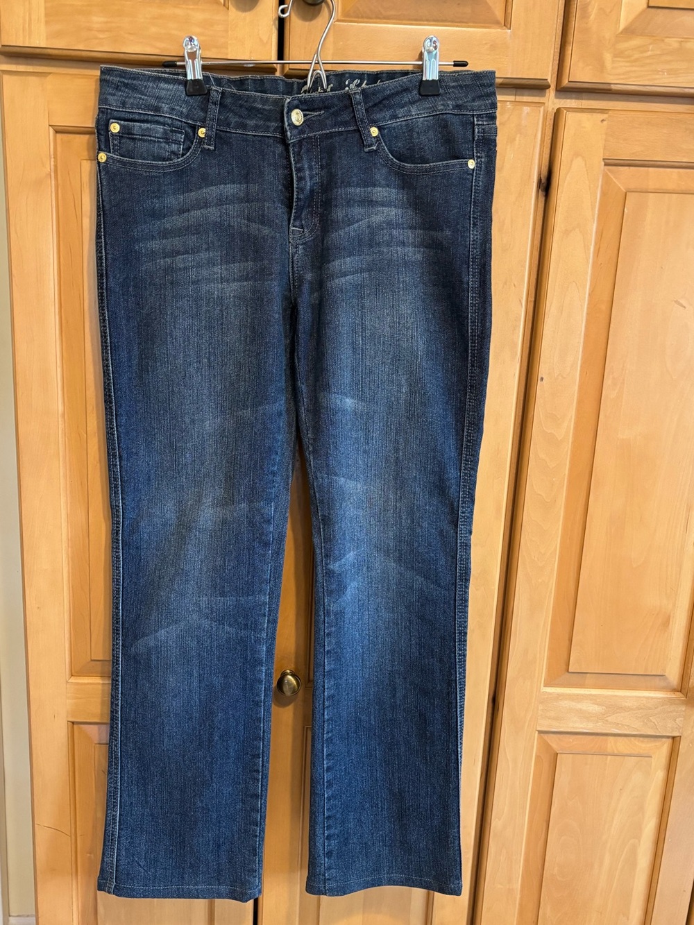 7 For All Mankind Dark Blue Flare Jeans